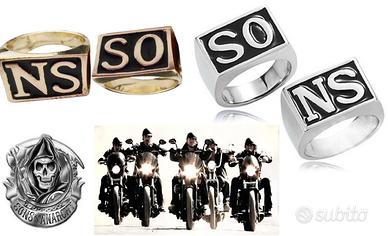 2 Anelli  Sons Of Anarchy a scelta Oro o Aragento