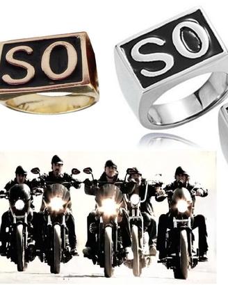 2 Anelli  Sons Of Anarchy a scelta Oro o Aragento