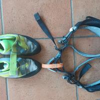 attrezzatura per arrampicata bambino