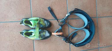 attrezzatura per arrampicata bambino