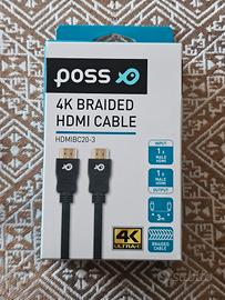 Poss Cavo HDMI 4K BRAIDED 3M