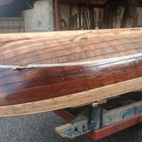 gozzo ligure in mogano e larice