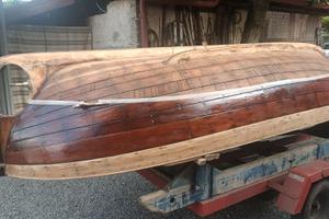 gozzo ligure in mogano e larice