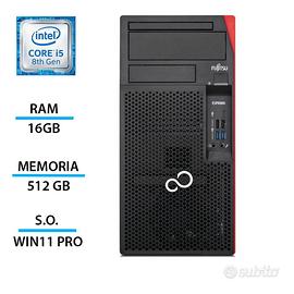 PC Fisso Fujitsu P758 i5-8400 16GB 512GB SSD Win11