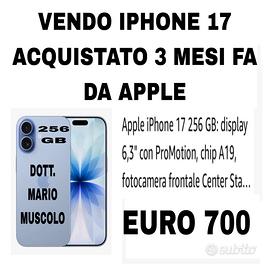 IPHONE 17 A LOCRI . DOTT. MARIO MUSCOLO
