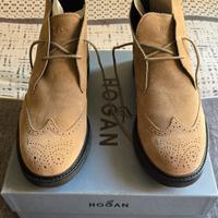 Polacchine Hogan pelle scamosciata beige 46 (11 ½)