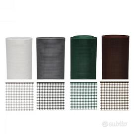 Rete balcone quadra plastica bianca Rotolo 50xH1
