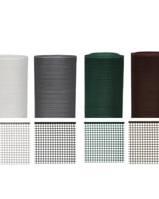 Rete balcone quadra plastica bianca Rotolo 50xH1