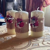 Candele decorate a mano