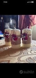 Candele decorate a mano