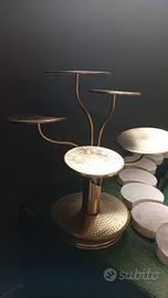 alzata per torta in ottone