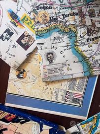 le mappe blu dell' avventura di  Corto Maltese