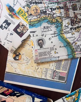 le mappe blu dell' avventura di  Corto Maltese