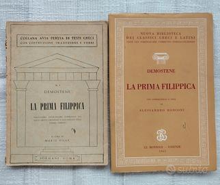 2 Copie "La Prima Filippica" Demostene 1958-1965