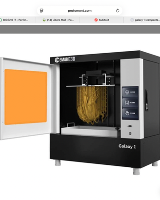Stampante 3D Laser Galaxy 1 della E-make 3D