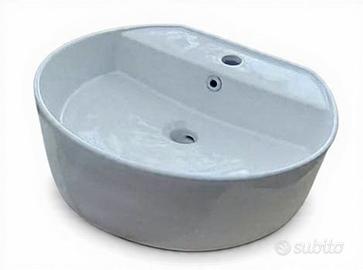 Lavabo Ovale Bianco 47x42cm