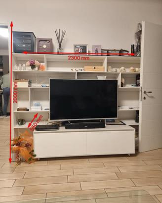 PARETE ATTREZZATA MOBILE SOGGIORNO+PORTA TV