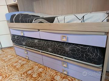 Letto Salvaspazio per Cameretta con Secondo Letto