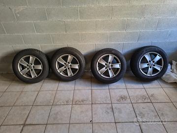 4 pneumatici invernali + cerchi Hankook 195/65/15