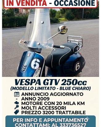 vespa gtv 250cc 