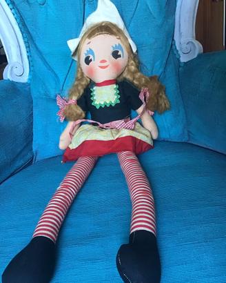 Bambola pezza vintage anni 70 Olandesina