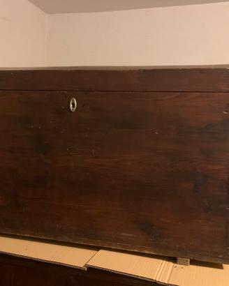 Baule vintage in legno anni ‘40/‘60