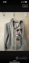 Felpa disney nuova con cappucvio e cerniera