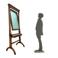 Antiquariato Psiche antica specchiera da terra