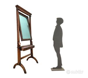 Antiquariato Psiche antica specchiera da terra