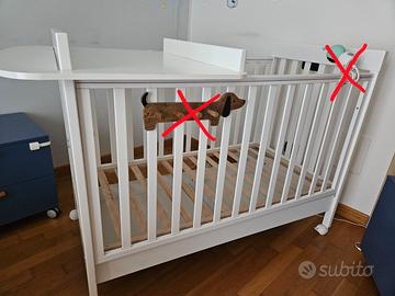 Lettino Homi Azzurra Design  + Sistema Baby Space