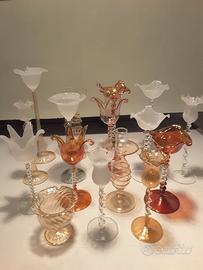 Bicchieri da collezione vetro soffiato