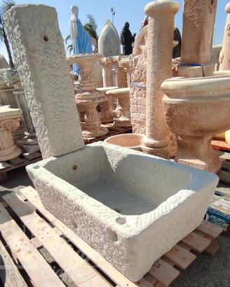 Fontana Vasca Vecchio West cm. 100x55x100 h.