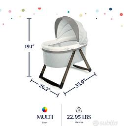 👶 Ingenuity FoldAway Rocking Wood Bassinet OM-5M 