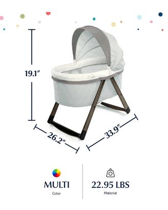 👶 Ingenuity FoldAway Rocking Wood Bassinet OM-5M 