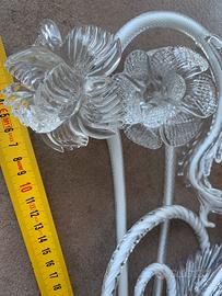 Accessori fiori ecc bianchi murano ricambi