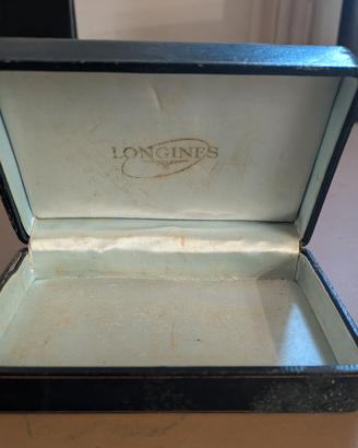 Longines Watch Box In Pelle blu super Vintage 