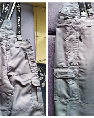 Sci snowboard Salopette uomo Pantalone neve 50
