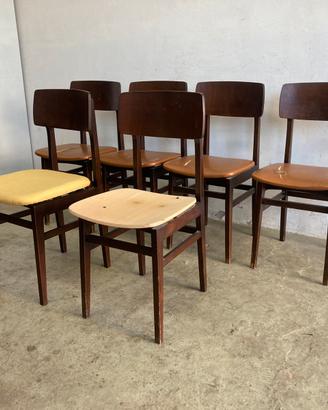 Sedie anni 60 stile scandinavo