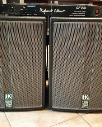 amplificatore Hughes Kettner e due casse
