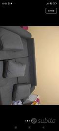 Divano 3 posti con chaise-longue con vano e letto 