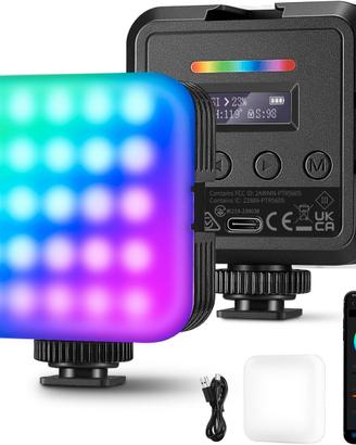 Coppia NEEWER RGB62 Luce Video RGB Magnetica