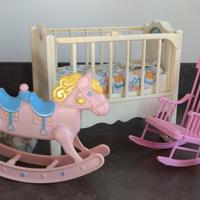 Barbie Heart Family Rock'N Play Musical Nursery