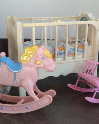 Barbie Heart Family Rock'N Play Musical Nursery
