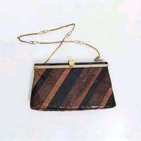 Borsa vintage in vera pelle, risalente agli anni '