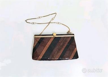 Borsa vintage in vera pelle, risalente agli anni '