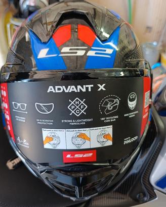 casco ls2 Advant x carbon come nuovo tg xl