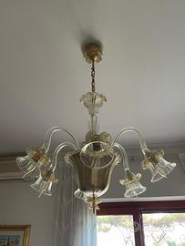 Lampadario di Murano con 6 punti luce