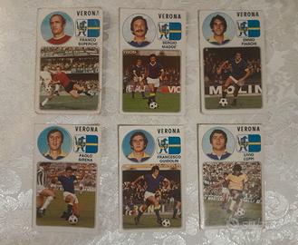 Lotto 6 Figurine Calciatori Panini 1976-77 VERONA