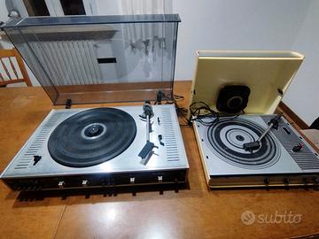 2 giradischi vintage 