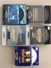 Set di filtri Hoya diametro 77 mm.